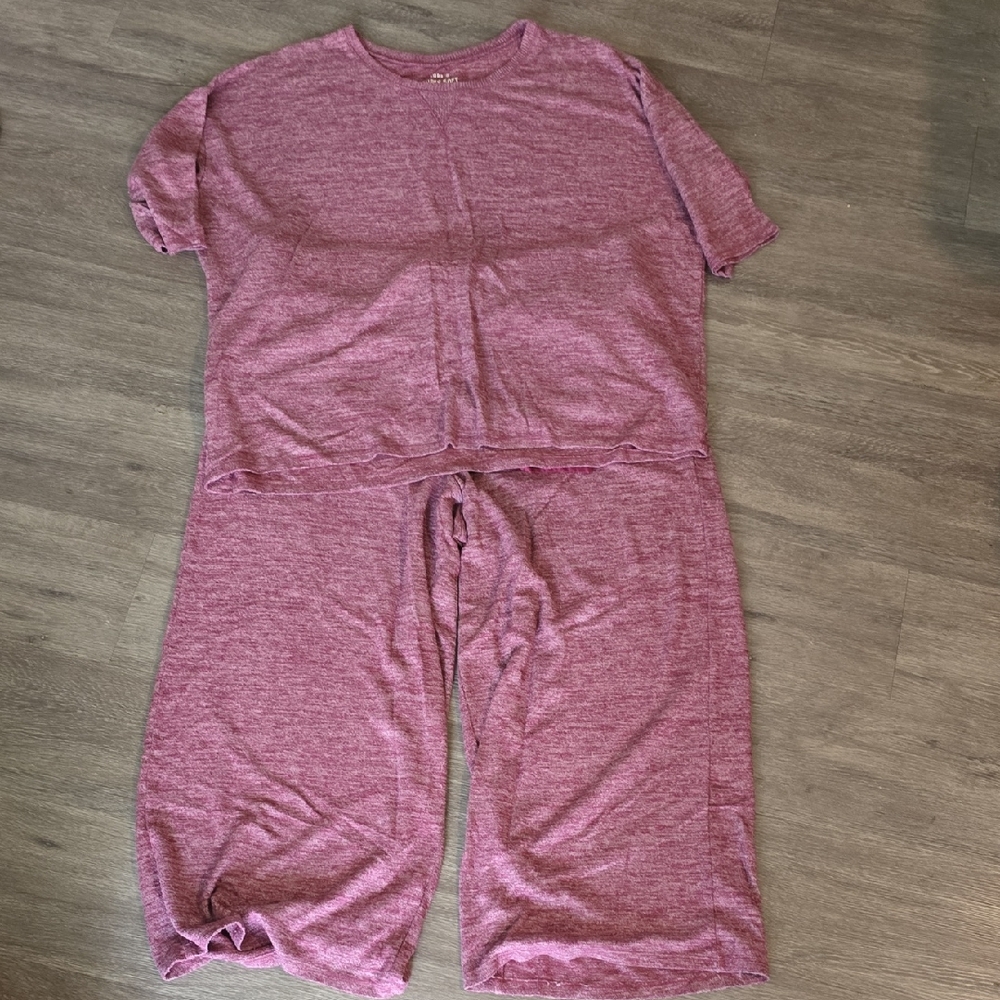 torrid Women's' Short Sleeve Two-Piece Pajama Set - Heathered Pink